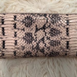 Coach Faux Snakeskin Wallet